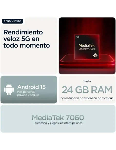 Motorola Moto G56 5G 8GB/256GB Gris: 120 Hz, 5200 mAh e IP69