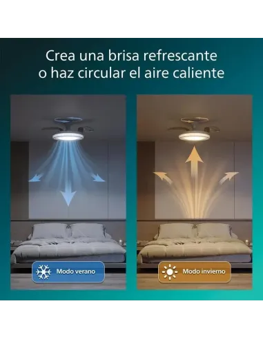 Plafón con ventilador Philips Bliss 106 cm LED regulable