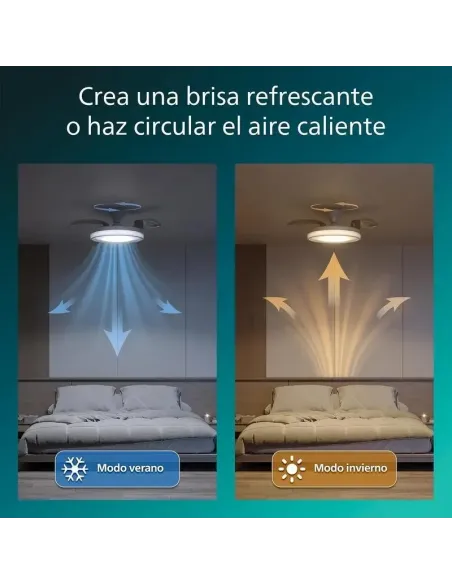 Plafón con ventilador Philips Bliss 106 cm LED regulable