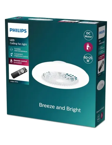 Ventilador de techo con luz Philips Amigo 60+25 W