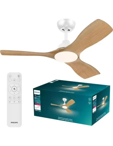 Philips Olas 106 cm Ventilador con Aspas LED 2650 lm Regulable Mando Incluido