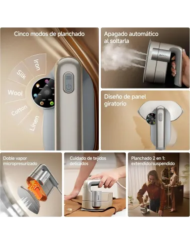 Plancha de vapor portátil Dreame Rotafly P7 2 en 1