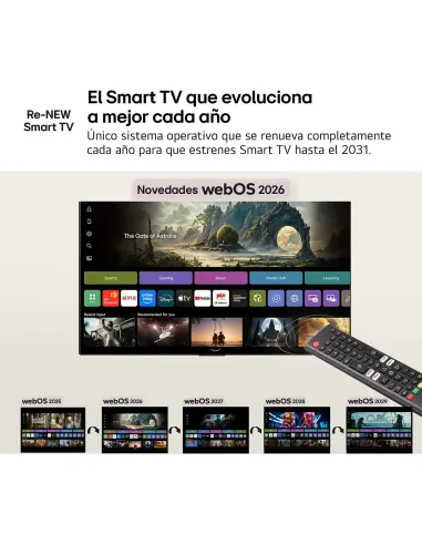 Televisor LG 55NU850B6LA: TV 55" 4K con webOS 26