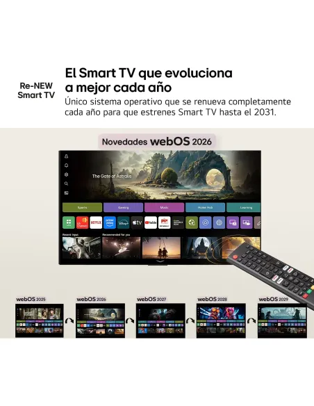Televisor LG 55NU850B6LA: TV 55" 4K con webOS 26