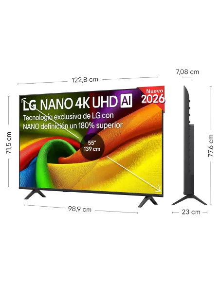 Televisor LG 55NU850B6LA: TV 55" 4K con webOS 26