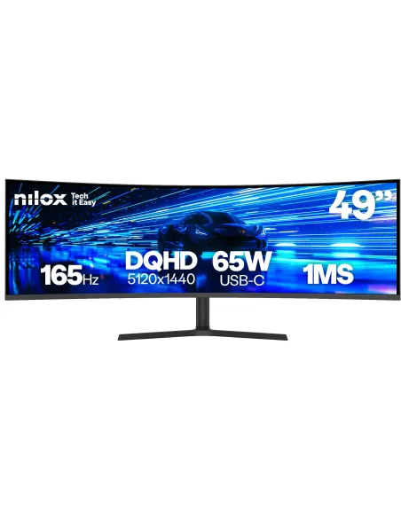 Nilox NXM49CRVDC2 49" LED IPS UltraWide Dual QHD 165Hz Curva 65W USB-C