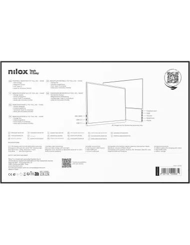 Nilox NXMP17FHD1441: monitor portátil 17,3" 144Hz