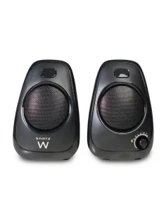 Ewent EW3527 2.0 Estéreo Alámbrico 6W RMS USB Compacto Negro Rejilla Metálica-MAUA200249