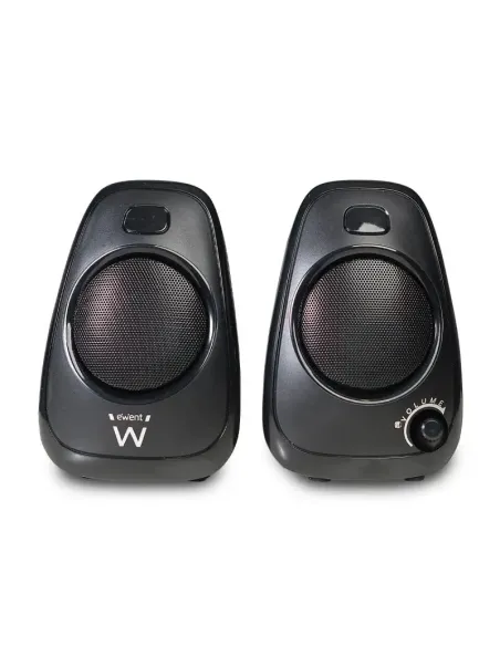 Ewent EW3527 2.0 Estéreo Alámbrico 6W RMS USB Compacto Negro Rejilla Metálica
