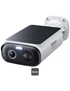 Baseus Security S1 Lite Cámara Vigilancia WiFi Exterior Solar IP67 Cámara IP Seguridad Batería 2K 135°-1405051