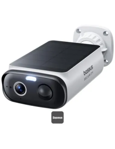 Baseus Security S1 Lite Cámara Vigilancia WiFi Exterior Solar IP67 Cámara IP Seguridad Batería 2K 135°