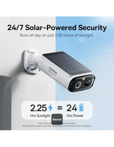 Baseus Security S1 Lite : Cámara solar 2K exterior IP67