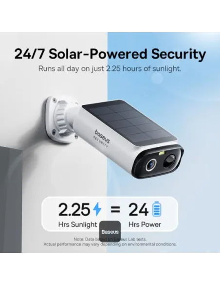 Baseus Security S1 Lite : Cámara solar 2K exterior IP67