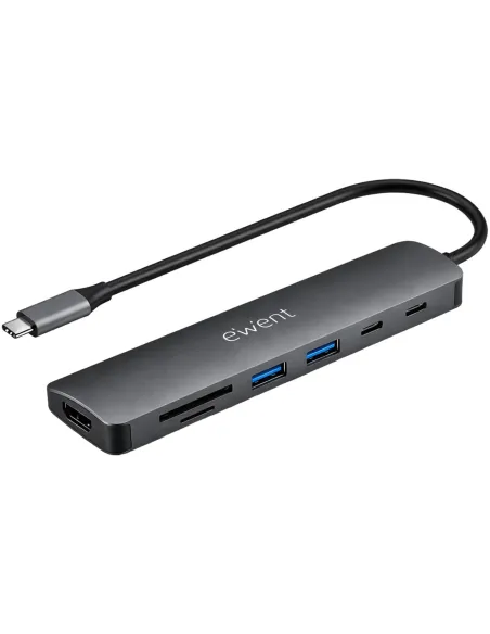Ewent Hub USB-C 7 en 1 con HDMI 4K 60Hz
