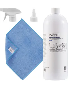 Ewent EW5680 Kit de Limpieza de Pantallas 1000 ml + Paño Microfibra Antibacteriano-ALIALM0009