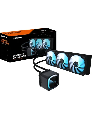 Gigabyte Eagle 360 Negro Kit de Refrigeración Liquida con 3 Ventiladores ARGB y Pantalla LCD