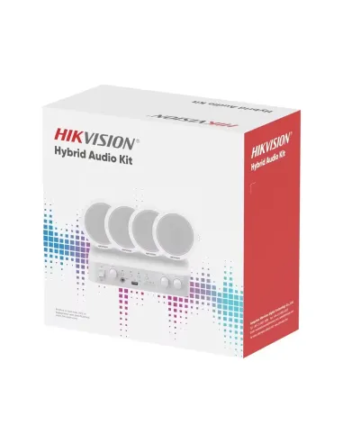 Kit megafonía 100 V 4 altavoces Hikvision DS-QAE1KA80206-4