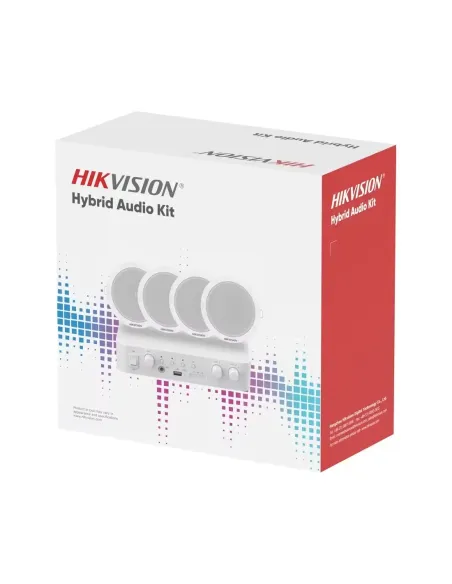 Kit megafonía 100 V 4 altavoces Hikvision DS-QAE1KA80206-4