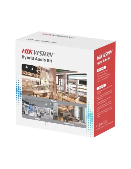 Kit megafonía 100 V 4 altavoces Hikvision DS-QAE1KA80206-4