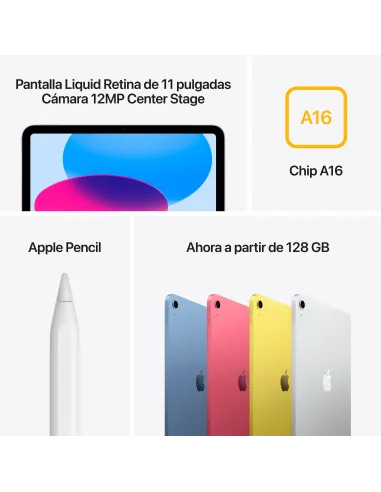 Tablet Apple iPad 2025 11" WiFi 512GB Amarillo