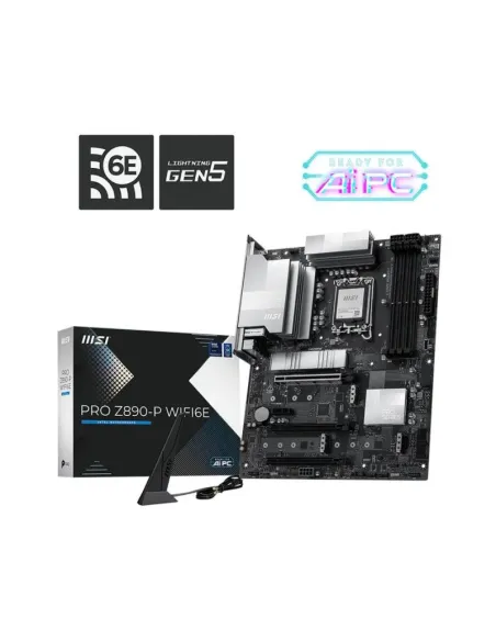 MSI PRO Z890-P WIFI6E Intel Z890 LGA 1851 DDR5 ATX WiFi 6E Bluetooth 5.3