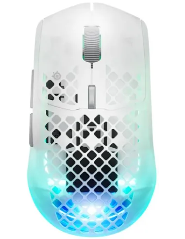 SteelSeries Aerox 3 Wireless Gen 2 Ghost Ratón inalámbrico para videojuegos 4K