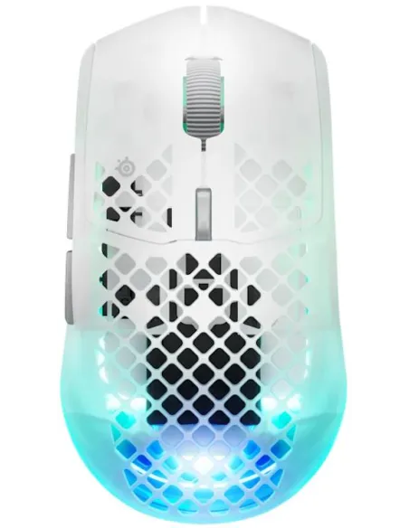 SteelSeries Aerox 3 Wireless Gen 2 Ghost Ratón inalámbrico para videojuegos 4K