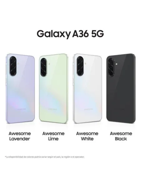 Smartphone Samsung Galaxy A36 5G 8GB/256GB Lavanda