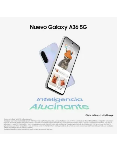 Smartphone Samsung Galaxy A36 5G 8GB/256GB Lavanda