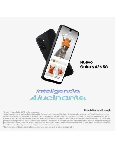Smartphone Samsung Galaxy A26 5G 8GB/256GB Blanco 120 Hz