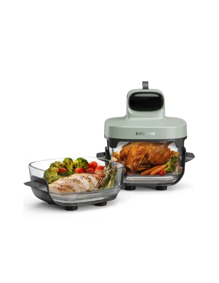Dreame Tasti: freidora de aire de vidrio doble 1500 W