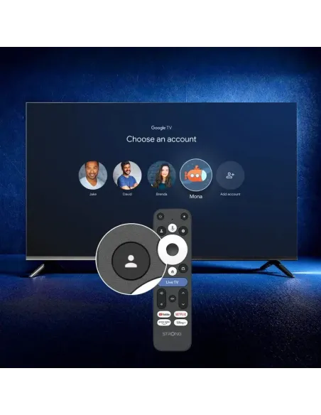 Reproductor Multimedia Strong LEAP-NOVA: stick 4K Google TV