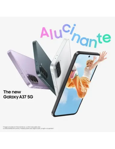Móvil Samsung Galaxy A37 5G 6GB/128GB lavanda de 6.7" FHD+