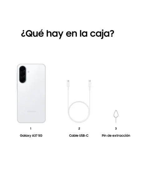 Samsung Galaxy A37 5G 6GB/128GB Blanco de 6.7" FHD+