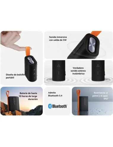 Xiaomi Sound Pocke Negro altavoz Bluetooth portátil IP67 5 W