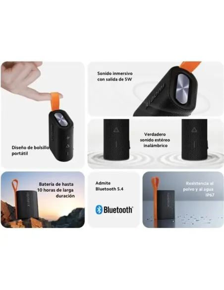 Xiaomi Sound Pocke Negro altavoz Bluetooth portátil IP67 5 W