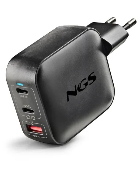 NGS BUD100WTINY Cargador GaN 100W USB-C PD PPS y USB-A Compacto