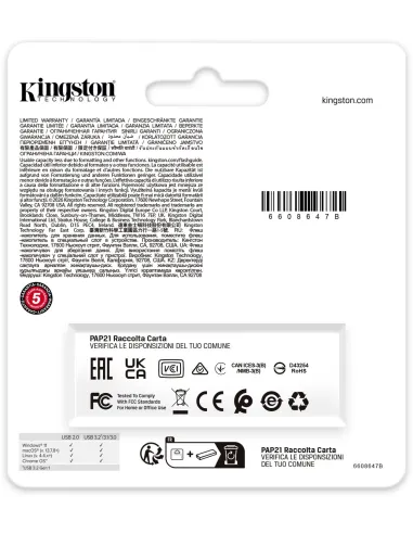 Pendrive Kingston DataTraveler Exodia 512GB Negro/Violeta