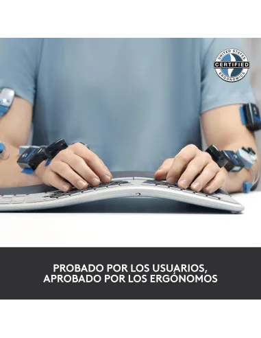 Logitech ERGO K860 Grafito: teclado ergonómico partido ES