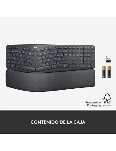 Logitech ERGO K860 Grafito: teclado ergonómico partido ES