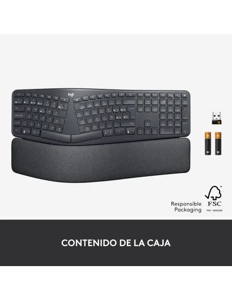 Logitech ERGO K860 Grafito: teclado ergonómico partido ES