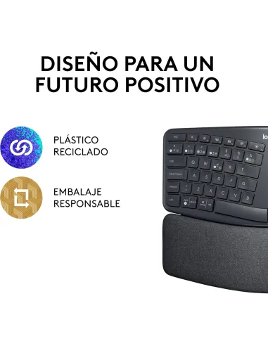 Logitech ERGO K860 Grafito: teclado ergonómico partido ES