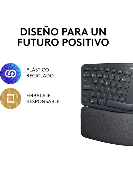 Logitech ERGO K860 Grafito: teclado ergonómico partido ES