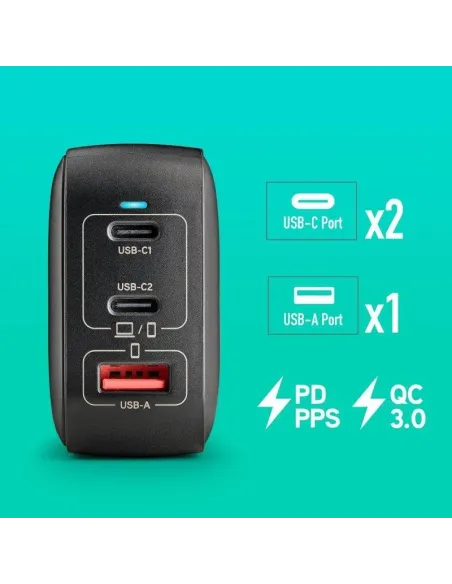 NGS BUD 100W TINY: cargador GaN USB-C 100 W