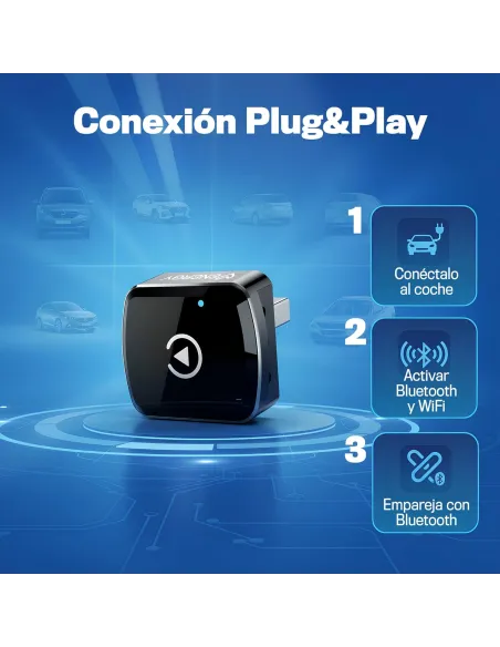 Adaptador Inalambrico CarPlay Energy Sistem Dual CarConnect