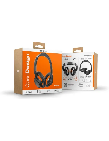 Auriculares Energy Sistem OpenDesign Negros Bluetooth