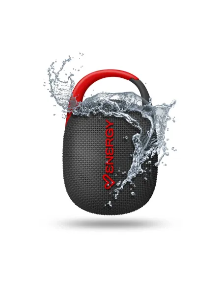 Energy Sistem EnergyClip Speaker Negro Altavoces Bluetooth Portátil IPX7 y 18 Horas de Autonomía