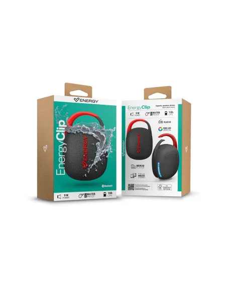 Altavoz Portátil Energy Sistem EnergyClip Speaker Negro