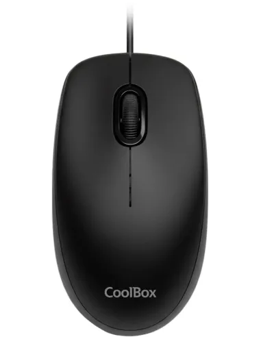 CoolBox U01 USB 1600 DPI Ambidiestro Negro 3 Botones