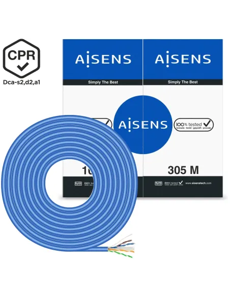 AISENS A135-0663: bobina Cat 6 UTP LSZH 305 m